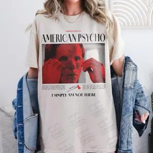 A.me.ri.can  Psycho Unisex T-Shirt, Patrick Bateman T-Shirt, Halloween T-Shirt, Horror Movie T-Shirt, Movies T-Shirts