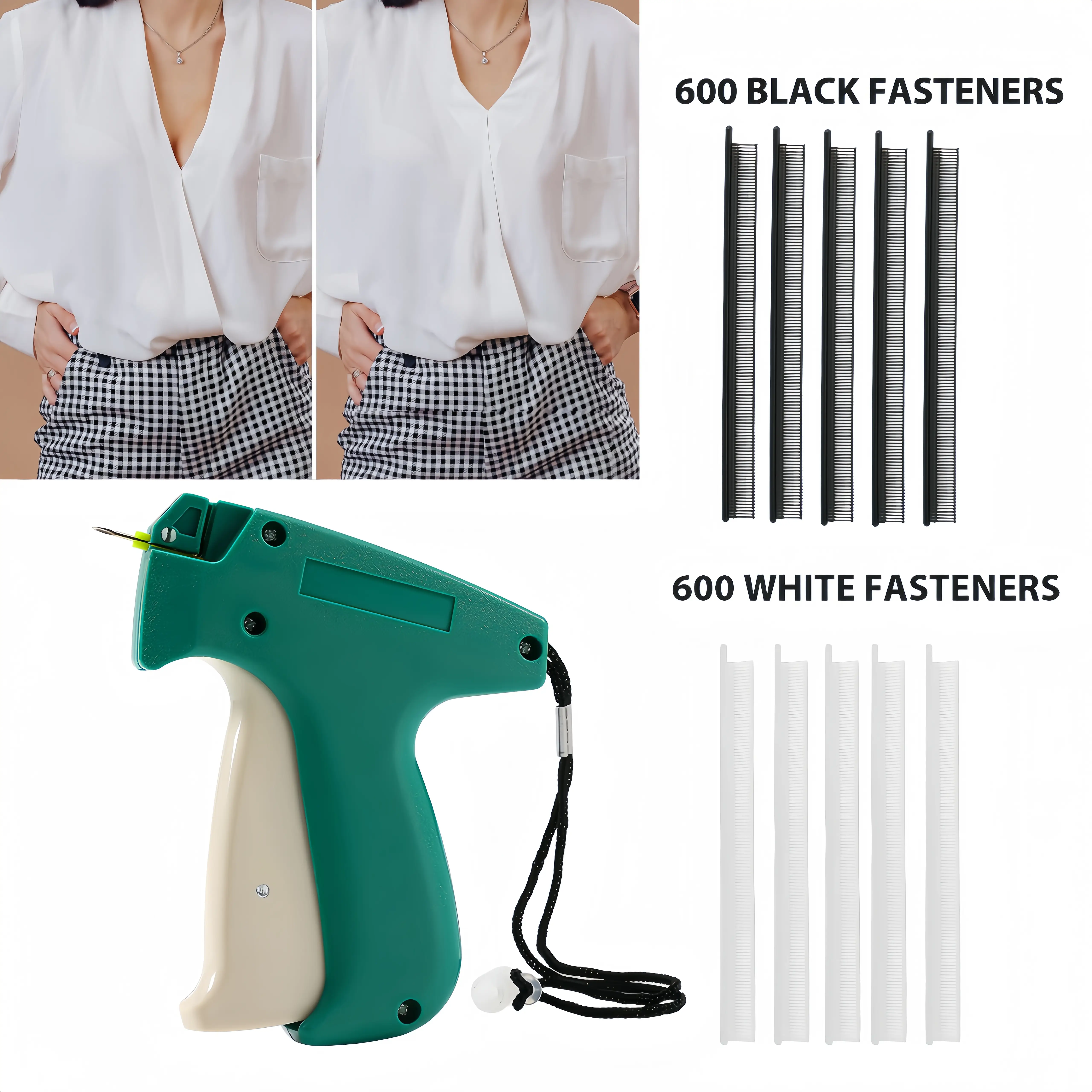 Stitch - Stitch Tool for Clothing - Tagging Gun for Clothing - Alter Your Clothing Instantly - Stitch instant tool - with 1200 Micro Stitches