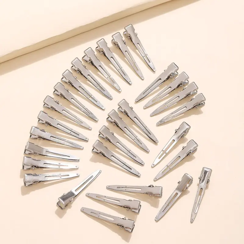 Simple Design Solid Color Metal Hair Clips (40pcs) Sectioning Clips, Casual Versatile Fashion Hair Accessories for Women, Minimalist Hairwear for Daily Wear, Hair Clip Set, Hair Decor, Hairclips