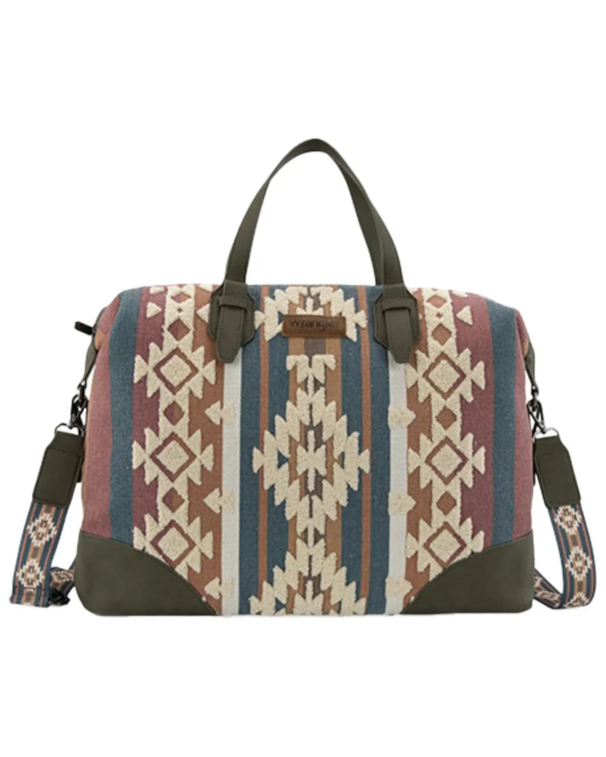Wrangler Women's Women'S Sherpa Southwestern Print Canvas Duffle Bag - Wg313-5110Gn