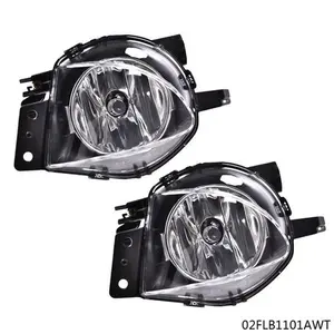 Fit For 2006-2008 BMW E90 325i 328i 330i 335i Chrome Bumper Fog Lights W/ Bulb