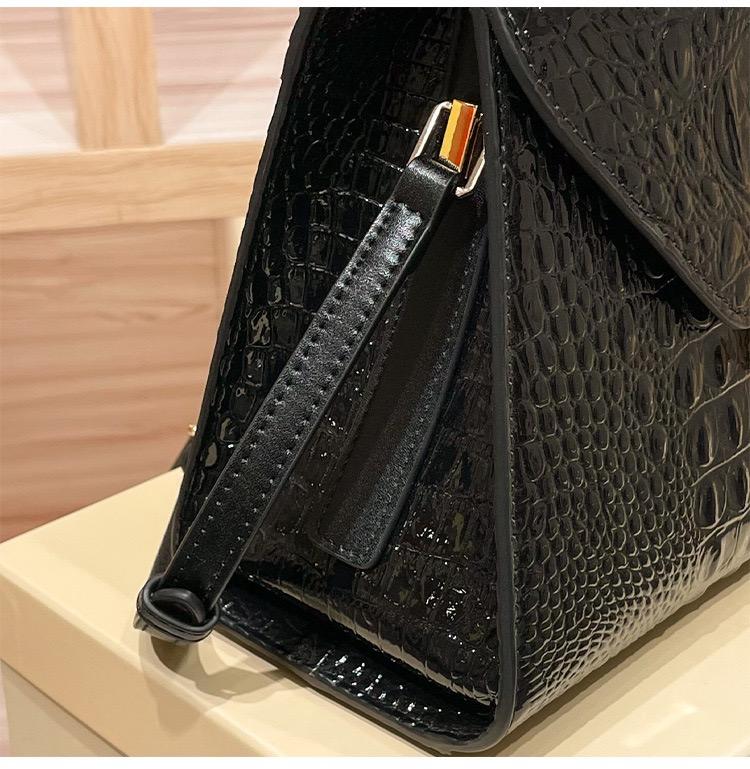 【Final Sale】Genuine Top-Grain Leather Kelly Handbag Elegant Handheld Shoulder & Crossbody with Detachable Strap for Everyday Use 10.2" L x 4.7" W x 7.9" H