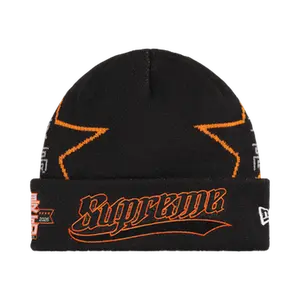 Supreme New Era Stars Beanie 'Black'