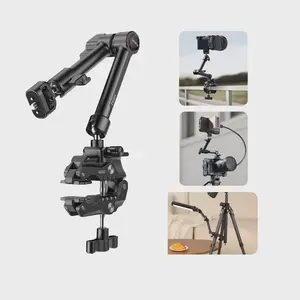 Ulanzi HD02 10 inch Magic Arm Kit with Super Clamp 1/4" Screw 360° Adjustable Ball Head Monitor Mount Camera Mount Holder