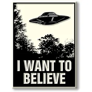 UFO "I Want to Believe" Poster Magnet by Classic Magnets