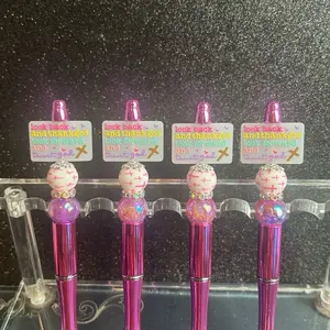 Handmade Custom Focal Pen - "Look Back and Thank God" Design, 1 Piece, Office Writing Instrument