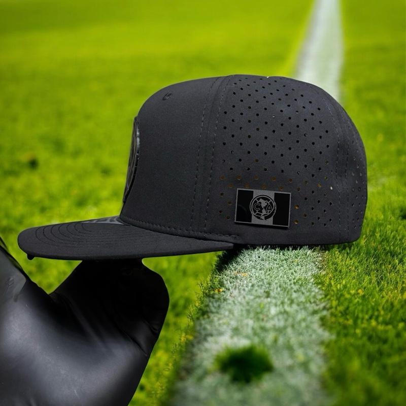 Club América Tri Campeón Black SnapBack Hat Gloss Logo with Yellow Under Visor - Comfortable Relax Fit Polyester Material - Premium Quality Baseball Cap for Fans cute hat black cap Daily Wear