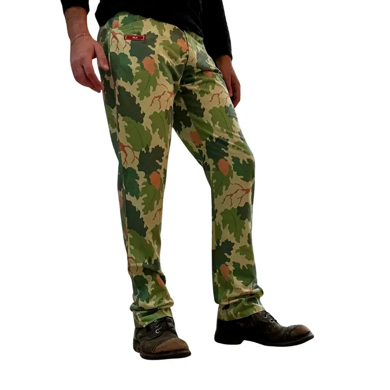 Beaufighters Mitchell Camouflage Wine Leaf Camo Pants Slim Fit Trousers for Hiking & Golf Mk II Edition Lightweight Freedom Men's Wear