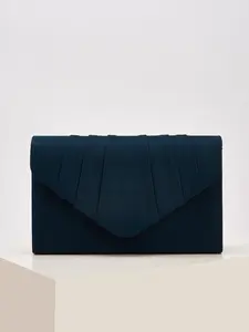 Women's Fashion Clutch Bag Envelope Style with Cover Evening Bag Simple Solid Velvet Material Portable Makeup Wallet Business Commute Commuter Purse Party Gift