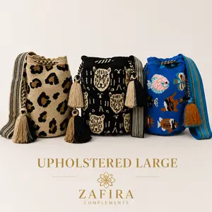 Upholstered large bucket crossbody Bag