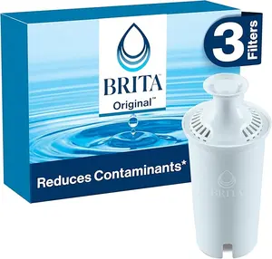 Brita Standard Water Filter for Pitchers and Dispensers, BPA-Free, Reduces Copper, Cadmium & Mercury Impurities, Lasts Two Months or 40 Gallons