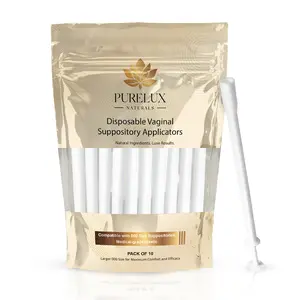 PureLux Feminine Care Applicators - Single-Use Set of 10 PureLux Feminine Care Applicators - Single-Use Set of 10