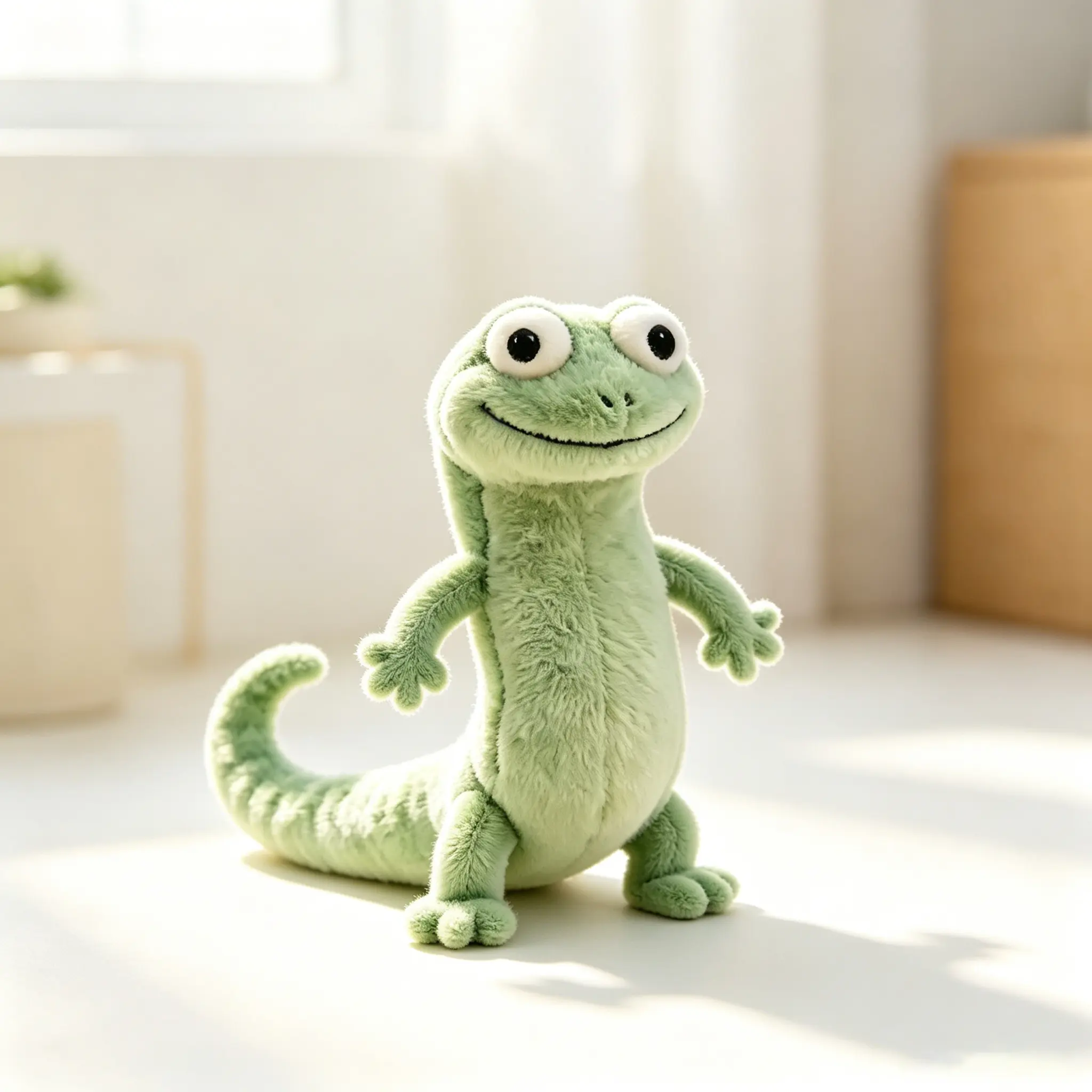 Realistic Simulation Lizard Plush Stuffed Doll - Ultra-Soft Lifelike Animal Decor Toy, Cute Collectible Gift for Kids, Reptile Hobby Collectors