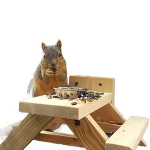 Squirrel Picnic Table | Squirrel Feeder |
