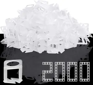 Tile Leveling System, 2000- 1/8" Tile Spacers Clips Tile Tools, Tile Installation Tools for Professional Ceramic Tile and Stone Installation