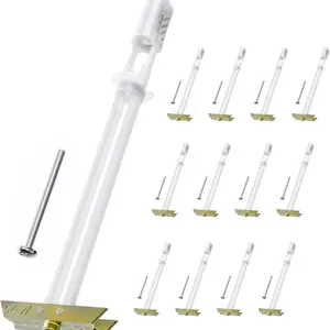 12 Set Drywall Anchors with Bolts for 1/4-20 Gauge Fasteners, Cavity Wall Anchors Hold Up To 270 Lbs, Bolts for Drywall Walls To Secure Hanging Objects