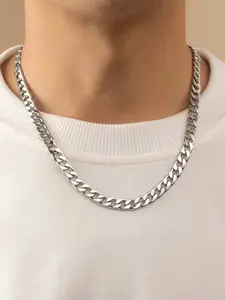 Men's Hiphop Stainless Steel Link Chain Necklace Accessory