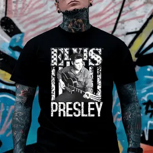 Elvis Presley Shirt, Retro Rock and Roll Tee, Vintage Elvis Merch, Music Shirt, Graphic Tee