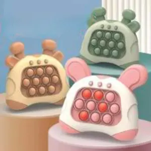 Educational Puzzle Game Machine, Speed Push Button Logic Toy, Creative Stress Relief Gift for Kids, Includes Three Aa Batteries