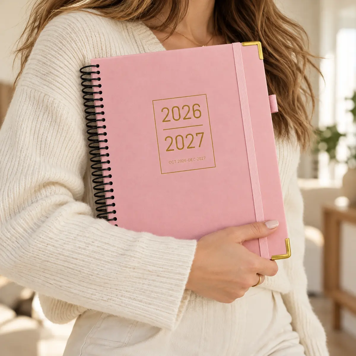 CAGIE 2026-2027 15-Month Weekly & Monthly Hourly Planner, 8.5x11 Large Time Blocking Organizer for Type A/ADHD Users, Office Stationery Appointment Book Gift for Women, 15 Months,techvibes