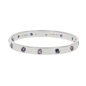 Pre-owned Cartier Love Bangle Bracelet Size 16