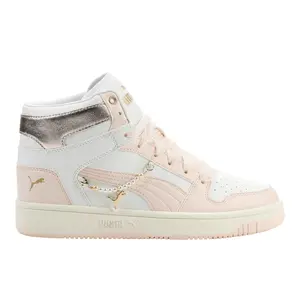 PUMA Womens Rebound Layup Pearl Sneakers Shoes Casual - Pink, White