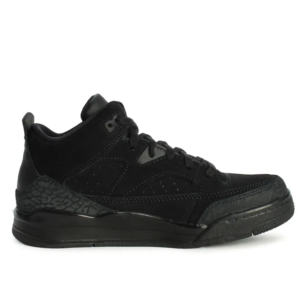 NIKE Boys' Jordan Son of Mars Low Profile Lace-Up Trainers, Black/DK Smoke Grey, Above 6yrs, Standard Fit, Little Kid's (IR0525 005)