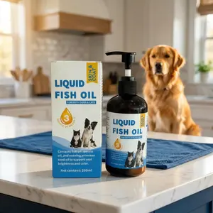 Deep-Sea Pet Fish Oil | All-purpose supplement for cats and dogs to promote healthy coat and prevent shedding,rich in Omega3 200ml.