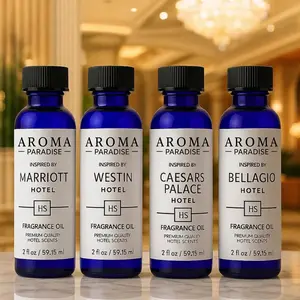 Hotel Fragrance Oils 4-Pack #1 – Marriott, Westin, Caesars Palace & Bellagio Inspired (For Humidifying Diffuser)