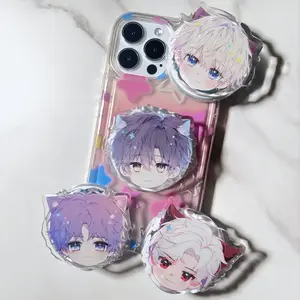 Chibi Kitty Love and Deepspace Cat Caretaker Magnetic Adhesive Phone Grip Holder Stand Xavier Sylus Zayne Rafayel