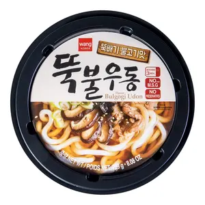 WANG FOOD Korean BBQ Udon Noodles - Savory Instant Ramen Stir Fry, 229g Pack