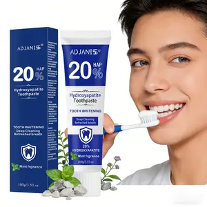Hydroxyapatite Whitening Oral Cleansing Toothpaste, Mint Flavor, Deep Cleaning, Brightening, Fresh Breath, 100g, Non-Toxic, Sensitive Gums & Teeth Care