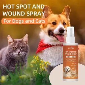 Quantum Silver Hot Spot & Wound Spray for Dogs & Cats Nature Soothing Rubber Formula Clean Soften Reduce Itch Scratching irritated skin Box Natural anti itch cassiel pet petskin treatmentspray Spot Skin Spray with Wound Healing
