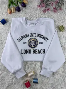 Personalized University and College Name and Logo Embroidered Sweatshirt, University Sweatshirt, Graduation Gifts, Custom College Sweatshirt
