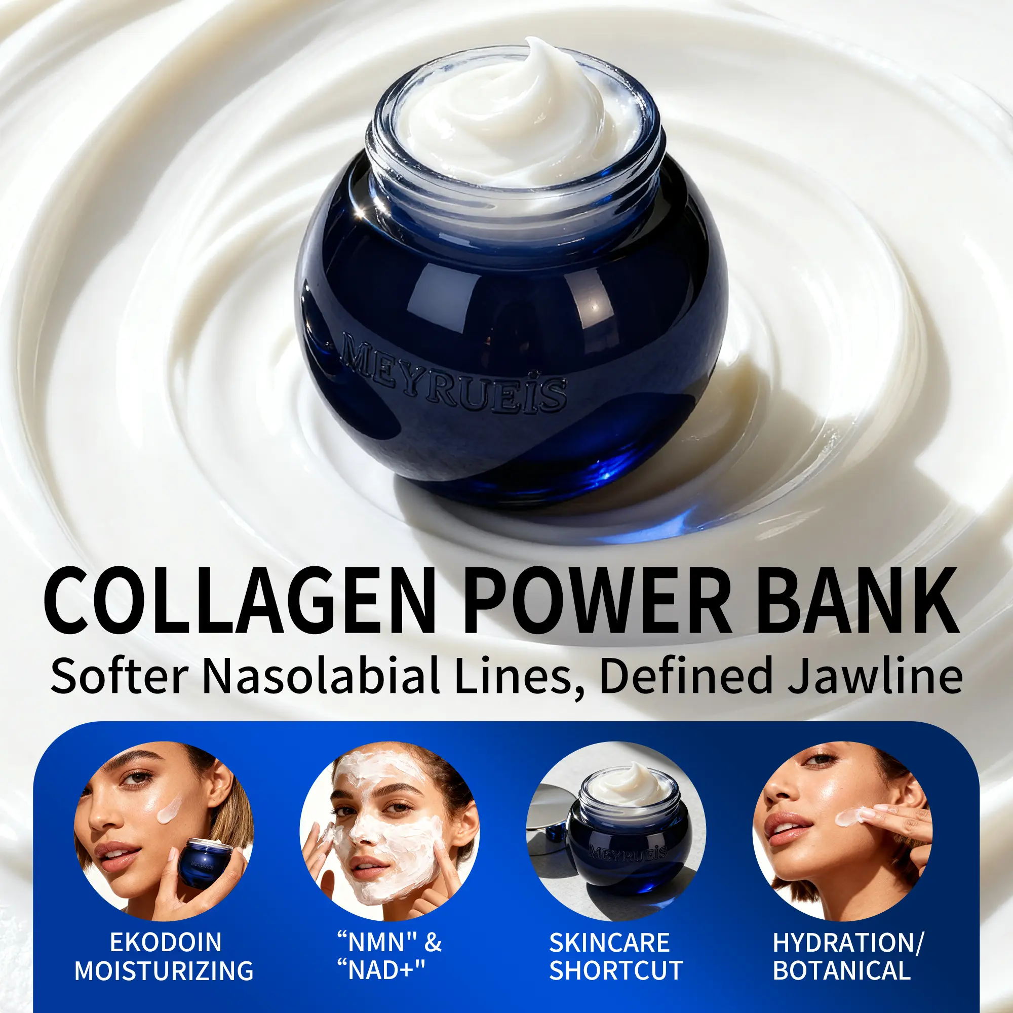 Anti-Aging Face Cream with NAD+ & NMN – Firming, Wrinkle Reduction