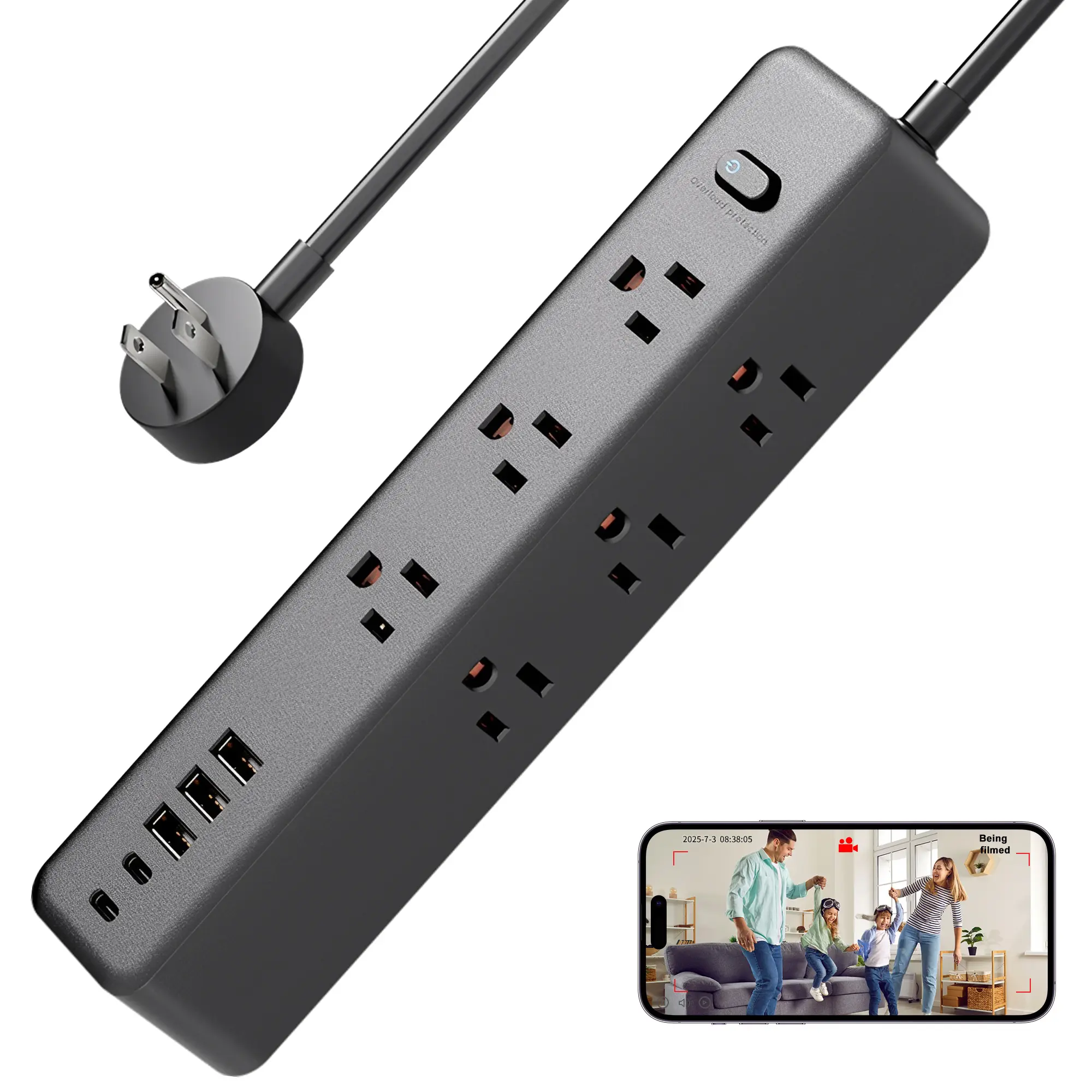 Mini Home Security Camera System - 1080P HD Wireless Security WiFi Indoor Camera, USB Port, Built-in 32GB Micro SD Local Recording, Security Wifi Camera