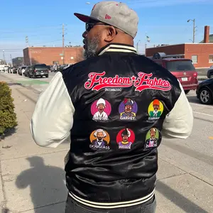 Freedom Fighters Satin Varsity Jacket