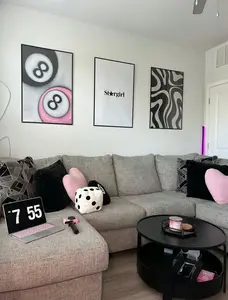 Stargirl Poster Bundle 3-Pack  | Pink 8 Ball & Retro Zebra Waves Wall Poster