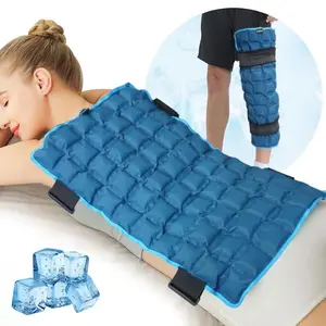 Large Ice Pack for Back, 13x22 Inch Reusable Hot and Cold Compress Pad, Self-Water Absorbing Design, Muscle Relaxer for Knees Legs Neck Shoulder,  Post-Exercise Care