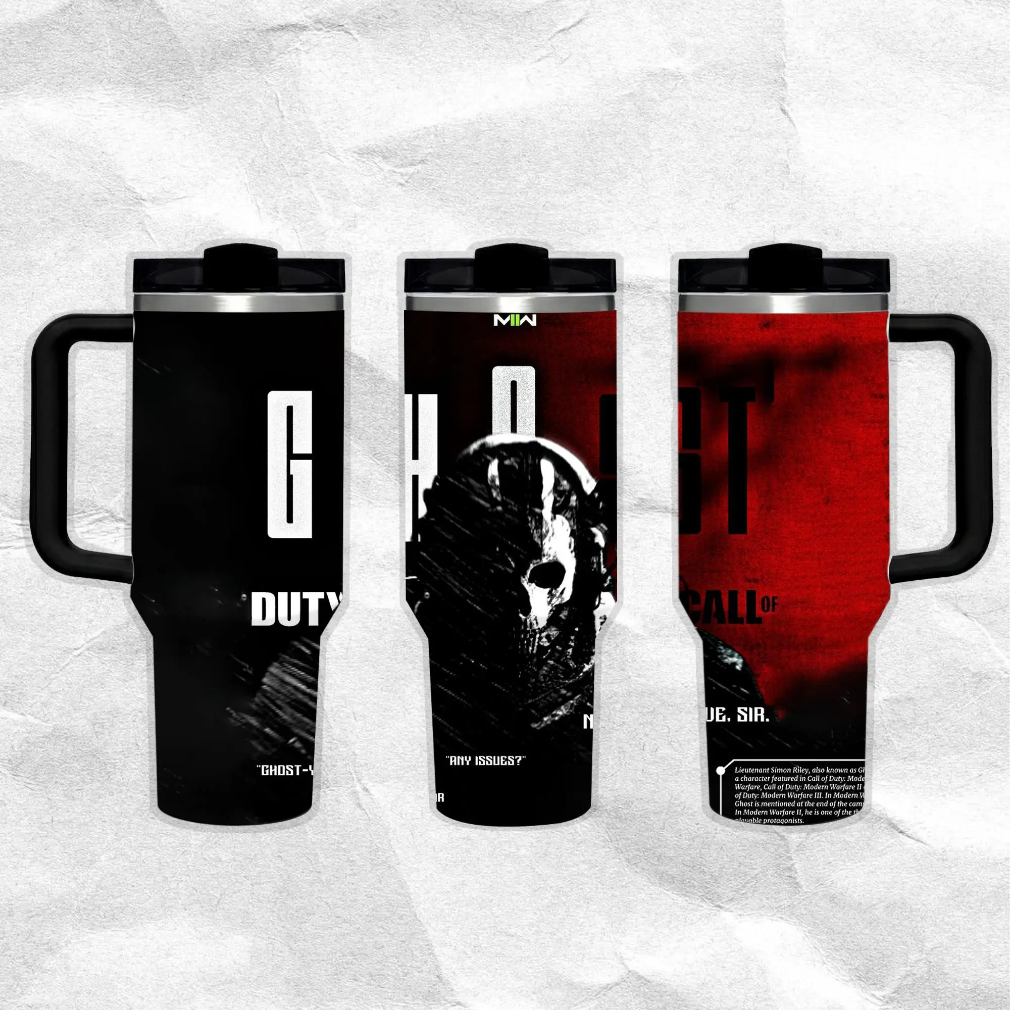 40oz Car Insulated Cup Black