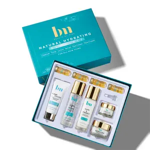 Beauty By Mish Natural Hydrating Glow a skin care Kit Set - Complete 6-Step Skin care  set with Cleanser Toner 4 Serums Eye Cream Moisturizer Sunscreen & Truffle Face Cream Vegan Cruelty-Free