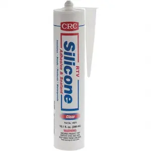 CRC 12 oz Cartridge Clear RTV Silicone Sealant 400°F Max Operating Temp 1004801