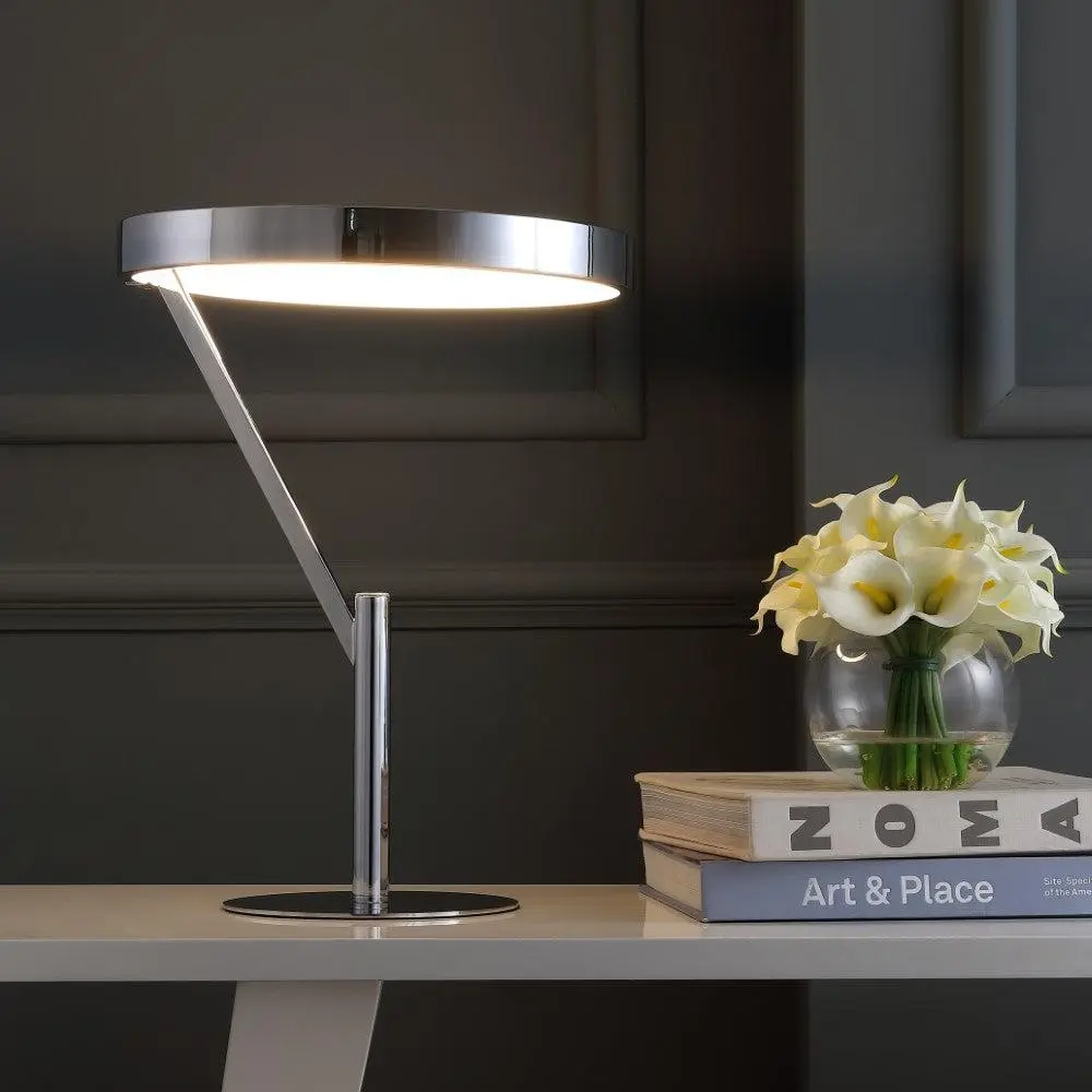 JONATHAN Y Owen Integrated LED Metal Table Lamp - LED Desk Lamp for Bedroom, Living Room, Indoor Spaces (Home Improvement Lighting)