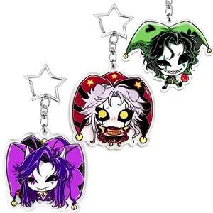 The Freak Circus Keychain, TFC Keychain, jester harlequin pierrot tfc charm, cute keychain for bag, key, gift