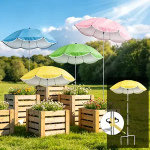 Plant care shade umbrella - reduces plant wilting and sunburn, upgraded with a 360° adjustable stand for enhanced stability, easy installation, an essential item for the care of potted plants,summervibes