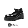 Dream Pairs Women's Mary Janes Platform Heels - Low Chunky Heel, Round Toe, Adjustable Buckle Strap, '90s Retro Oxfords, 1.2" Platform Lift (4.5-6 cm), Cute Women's Shoes, All Seasons Footwear,outdoorfun