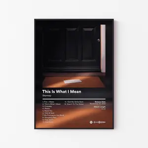 Stormzy Album Poster, Heavy Is The Head Gang Signs Prayer Tracklist, UK Grime Legend Print, Merky Decor, Unframed Print Only