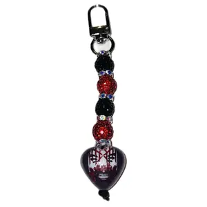 Sleep/Tøken - Bling Bead Design - Cellphone Smartphone Charm - Bag Clip Keychain Accessory - Compact & Convenient - Versatile Use - Fun Accessory