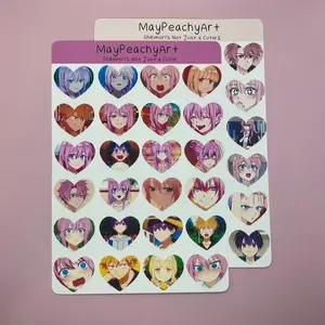 Shikimori-san Anime Heart Sticker Sheet