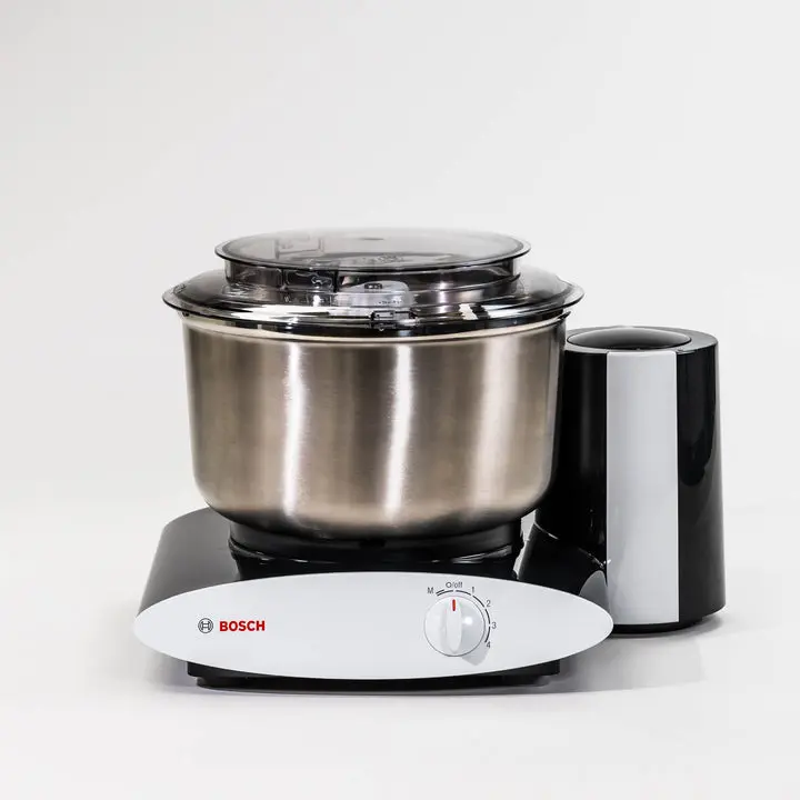 Universal Plus Compact Kitchen Stand Mixer, Black - 800W Power Bottom-Drive Mixer with 6.5 Qt Stainless Steel Bowl, Kneads Dough for Home Bakers